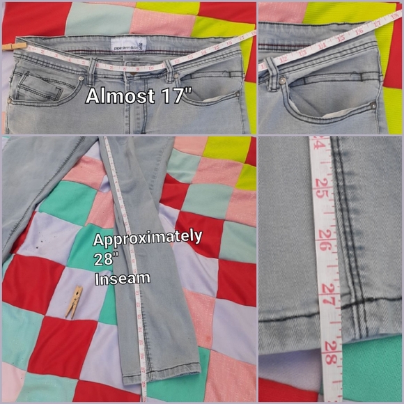 Paper Denim & Cloth Grey Blue women's 34 Vintage - Picture 16 of 16